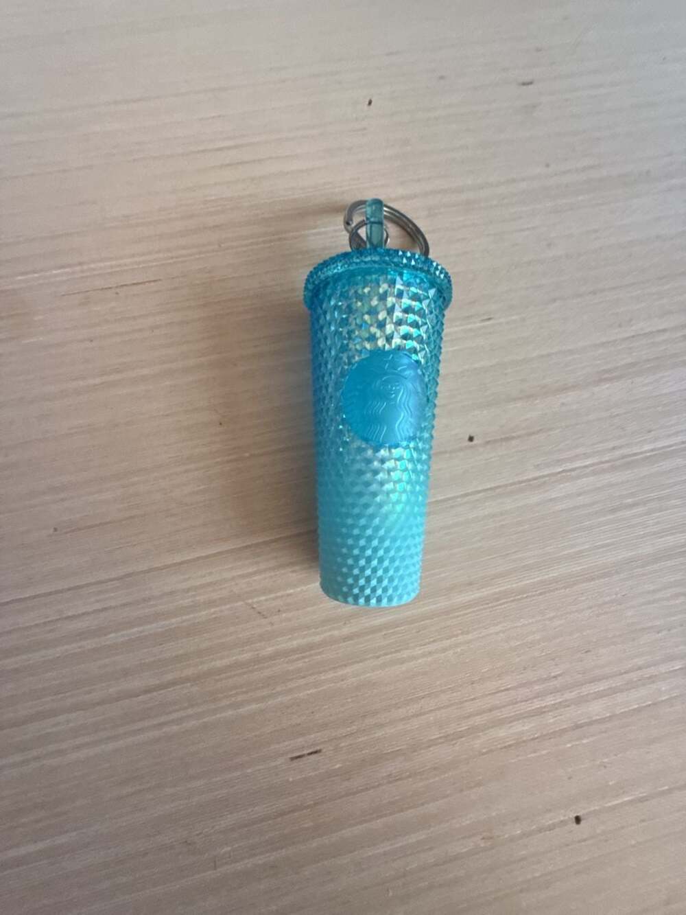 Starbucks Blue Studded Tumbler Keychain